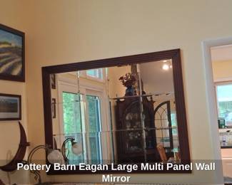 Pottery Barn Eagan Large Multi Panel Wall Mirror
