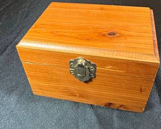 Aromatic Cedar Wood Keepsake Box with Clasp