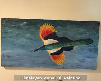 Himalayan Monal Oil Painting