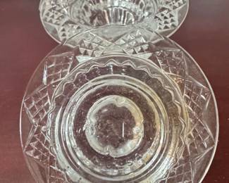 Pressed Glass Candle Holders, made in Indonesia third image