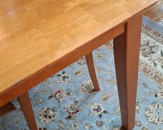 Solid Maple Dining Table and Six Chairs Set second image