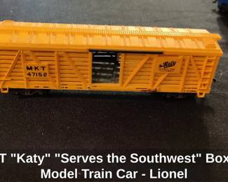 MKT Katy Serves the Southwest Boxcar Model Train Car  Lionel