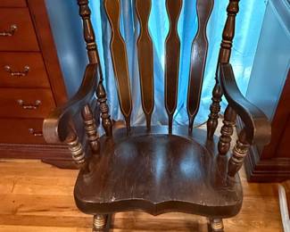 Vintage Virginia House Stenciled Rocking Chair
