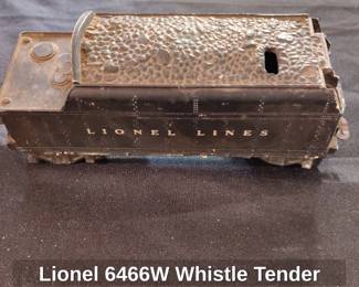 Lionel W Whistle Tender B