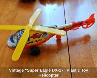 Vintage Super Eagle DX Plastic Toy Helicopter