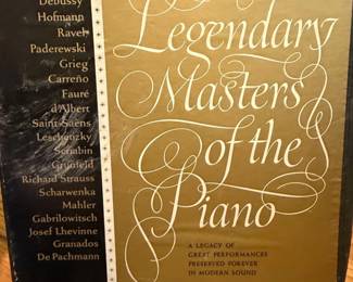 Legendary Masters of the Piano Vinyl Record Box Set