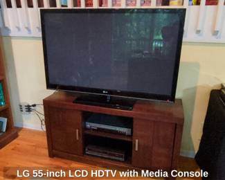 LG inch LCD HDTV with Media Console
