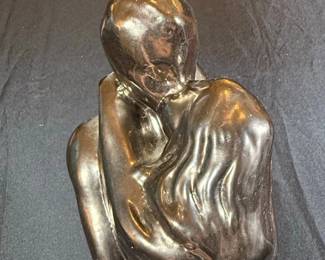 Bronze Figurine of Embracing Couple  Sultry Awakening Style third image