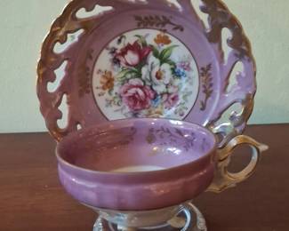 Vintage Chadwick Japan Floral Crescent Bone Dishes Set third image