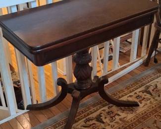 Antique Duncan Phyfe Style Mahogany Game Table