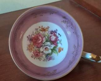 Vintage Chadwick Japan Floral Crescent Bone Dishes Set fourth image