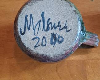 Handmade Ceramic Mug Signed Malone