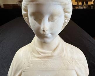Alabaster Bust of a Young Woman, possibly Beatrice Cenci