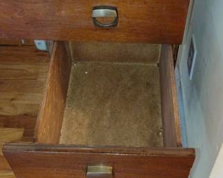 Vintage MidCentury Sewing Machine Cabinet Desk third image
