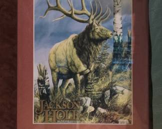 Jackson Hole Phone Directory Elk Print