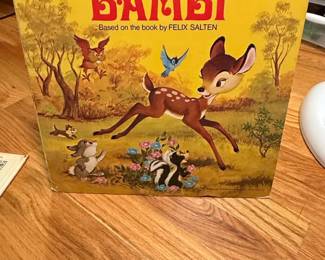 Walt Disneys Bambi Story and Songs Illustrated Book and Record