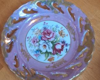 Vintage Floral Teacup and Saucer Set  Lipper  Mann second image