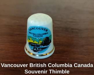 Vancouver British Columbia Canada Souvenir Thimble