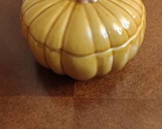 Ceramic Pumpkin Candy Dish