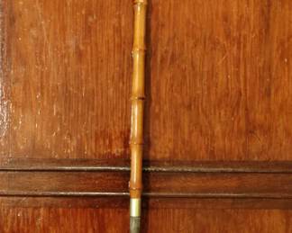 Antique Dog Head Handled Shoe Horn Cane