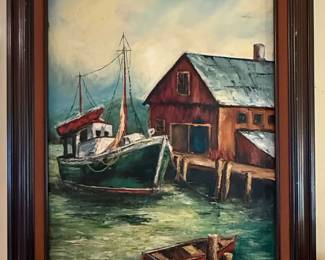 Maritime Scene Oil Painting