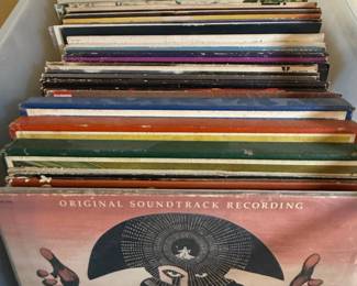 Vintage Vinyl Record Collection with DM Themed Carry Case second image