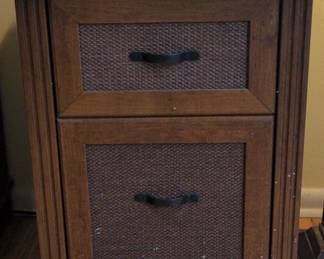 TwoDrawer Woven Front Filing Cabinet