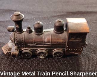 Vintage Metal Train Pencil Sharpener