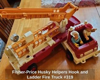 FisherPrice Husky Helpers Hook and Ladder Fire Truck 