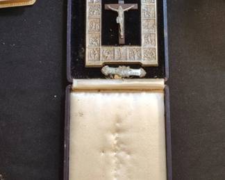 Roman Catholic Processional Crucifix with Stations of the Cross