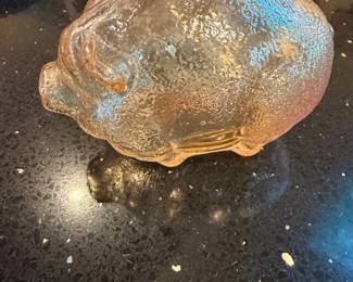 Anchor Hocking Marigold Carnival Glass Piggy Bank second image