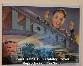 Lionel Trains Catalog Cover Reproduction Tin Sign