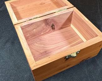Aromatic Cedar Wood Keepsake Box with Clasp second image