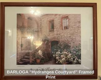 BARLOGA Hydrangea Courtyard Framed Print