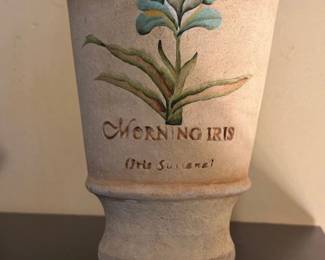 Morning Iris Ceramic Planter