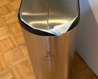 Simplehuman Liter or . Gallon Brushed Stainless Steel Dual Compartment Butterfly Step Can