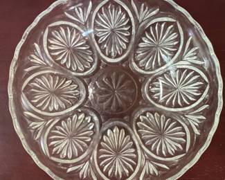 Anchor Hocking Prescut Star of David Footed Bowl second image
