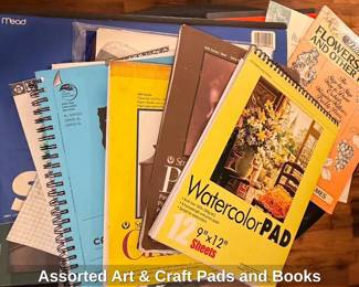 Assorted Art  Craft Pads and Books
