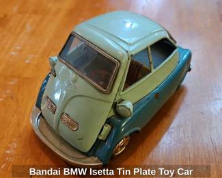 Bandai BMW Isetta Tin Plate Toy Car