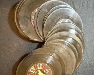 Vintage Vinyl Record Collection with DM Themed Carry Case third image