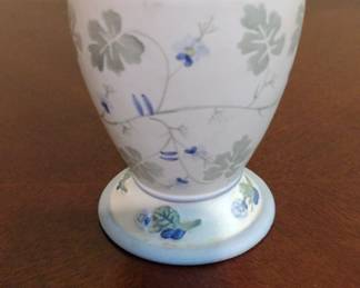 Blue Rose Polish Pottery Egg Cup