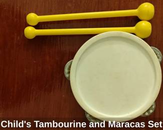 Childs Tambourine and Maracas Set