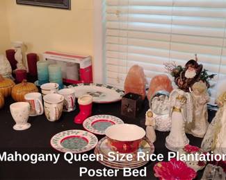 Mahogany Queen Size Rice Plantation Poster Bed second image