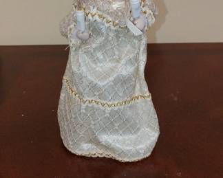 Porcelain Angel Doll with Candles