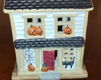 Lemax Spooky Town Trick or Treat House Ceramic Figurine