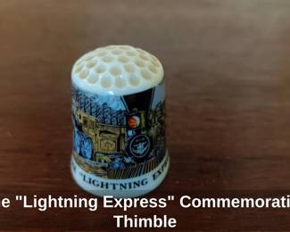 The Lightning Express Commemorative Thimble
