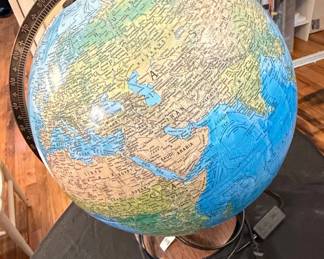 Replogle World Nation Series Illuminated Globe with Wooden Base