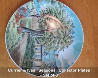 Currier  Ives Seasons Collector Plates  Set of second image