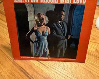From Russia with Love Original Motion Picture Soundtrack Vinyl Record