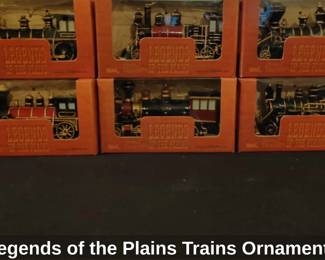Legends of the Plains Trains Ornaments